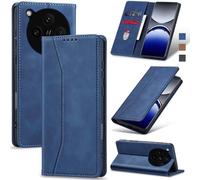 Jasonyu Wallet Case for OPPO Find X8 Pro, Flip PU Leather, Blue