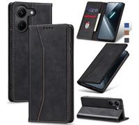 Jasonyu Wallet Case for Xiaomi Poco X8 Pro, Flip PU Leather, Black
