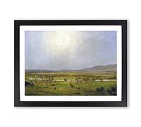 Jasper Francis Cropsey Prompton Classic Painting Framed Print | A3 Black Framed Wall Art | Ready to Hang | Classic Historical Picture | Living Room Bedroom Lounge Office
