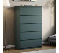 (Jasper Green) Denver 5 Drawer Chest Garment Storage Bedroom Unit