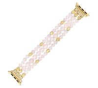 Jasper Handmade Stretch Watch Strap:Boho Jasper Handmade Watch Strap Bohemian Natural Stone Smart Watch Stretch Bands Compatible with Apple Watch 38mm/40mm/41mm/42mm/44mm/45mm, 38mm-45mm L size(6.5