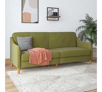 Jasper Linen Coil Futon Green