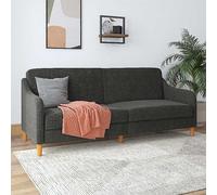 Jasper Linen Coil Futon Grey