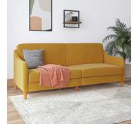 Jasper Linen Coil Futon Mustard