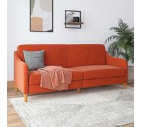 Jasper Linen Coil Futon Orange