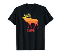 Jasper National Park Elk Value Graphic T-Shirt, Men, Black, L