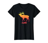 Jasper National Park Elk Value Graphic T-Shirt, Women, Black, XS