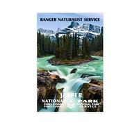 Jasper National Park Poster, Parks Canada Canvas Poster Bedroom Decor Sports Landscape Office Room Decor Gift Unframe-style 08x12inch(20x30cm)