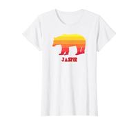 Jasper National Park Rainbow Bear Value Graphic T-Shirt, Women, White, XS