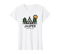 Jasper National Park Value Graphic T-Shirt, Women, White, XS