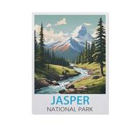 Jasper National Park Vintage Travel Posters,Jigsaws Puzzles 1000 Pieces Teens Kids Jigsaw Entertainment Toys Brain Challenge Puzzle38x52cm-BY31