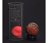 Jasper Planet On A Sola Goldstone Stand (Mars)