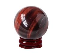Jasper Quartz Sphere Ball Red Tiger Eye Crystal Gemstone Stone Home Decor Ornaments Sculpture Gift for Friends Family,3cm/1.18 inch