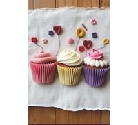 Jasper The TimidCat Notebook: Mixed Media 3 Cupcakes: A simple, inspiring notebook for journaling, planning, and creative expression