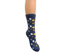Jasper's Men's Socks Ribbed Cuff Unique Designs Colourful Funky Gift Idea 13 Designs (UK 7-11 One Size, Regular NAVYPATTERN)