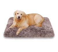 Jaspuriea Extra Large Dog Bed Washable Dog Crate Mattress Calming Fluffy Anti Anxiety Dog Beds Deluxe Plush Dog Mat with Anti-Slip Bottom,120x75x10cm