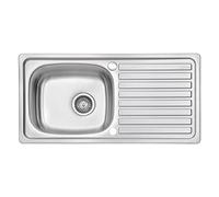 Stainless Steel Kitchen Sink Reversible Drainer JASSFERRY Silver One Size