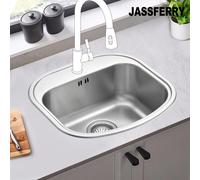 JASSFERRY Drop-in Stainless Steel Campervan RV Sink Kitchen in Silver JASSFERRY Silver