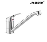 Jassferry Kitchen Sink Mixer Tap Basic Caravan Single Top Lever Swivel Spout Chrome