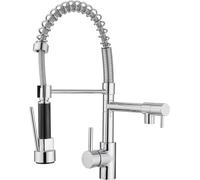 JASSFERRY Pulldown Spout Kitchen Sink Mixer Tap Single Lever in Silver JASSFERRY Silver