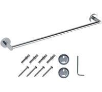 JASSFERRY Wall Mounted Towel Rail 600 mm Single Mount Bath Towel Storage Bar Rod for Bathroom Kitchen Door Chrome