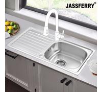 Jassferry Stainless Steel Kitchen Sink Single 1 One Bowl Reversible