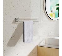 Jassferry Towel Rack 2 Swivel Bars Towel Rail, Wall Mounted Holder Polished Chrome