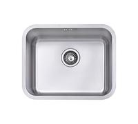 JASSFERRY Undermount Stainless Steel Kitchen Sink 1.0 Single Bowl with Strainer Waste, 550 x 450 mm
