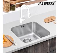 Jassferry Undermount Stainless Steel Kitchen Sink Single Bowl, 450 X 450 mm