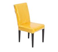 Jassoka 21x20 Inch Plastic Dining Chair Cover, Protector Seat Chair Free from Cat and Dog Scratches, Stains, Easy Clean Clear Vinyl Protectors (6 Pack)