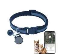 Jasullminral Silicone Bell Cat Tracker, Locator for Pets Only iOS, Dog Location Tracking Collar, Works Worldwide with Any Collar, No Other Fees, Huthur Tag