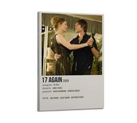 JASURYWO I R I 17 Again Movie Posters Aesthetic Wall Art Decor Vintage Canvas Decorative Painting Poster for Living Room Bed Room 08x12inch(20x30cm) Frame-style