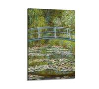 JASURYWO I R I Claude Monet Posters Aesthetic Wall Art Decor Vintage Canvas Decorative Painting Poster for Living Room Bed Room 16x24inch(40x60cm) Frame-style
