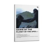 JASURYWO I R I Dawn of The Planet of The Apes Posters Aesthetic Wall Art Decor Vintage Canvas Decorative Painting Poster for Living Room Bed Room 08x12inch(20x30cm) Frame-style