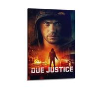 JASURYWO I R I Due Justice Posters Aesthetic Wall Art Decor Vintage Canvas Decorative Painting Poster for Living Room Bed Room 12x18inch(30x45cm) Frame-style