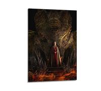JASURYWO I R I House Of The Dragon Posters Aesthetic Wall Art Decor Vintage Canvas Decorative Painting Poster for Living Room Bed Room 20x30inch(50x75cm) Frame-style