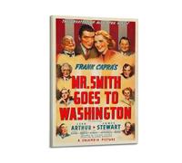 JASURYWO I R I Mr. Smith Goes to Washington Posters Aesthetic Wall Art Decor Vintage Canvas Decorative Painting Poster for Living Room Bed Room 16x24inch(40x60cm) Frame-style