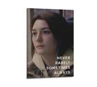 JASURYWO I R I Never Rarely Sometimes Always Posters Aesthetic Wall Art Decor Vintage Canvas Decorative Painting Poster for Living Room Bed Room 20x30inch(50x75cm) Frame-style