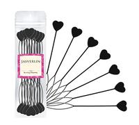 JASVERLIN 15 Pcs Hair Beader Tool for Braids, Quick Beads Loader Topsy Tail for Ponytail, Threading Applicator Set for Girl Kids (Black)