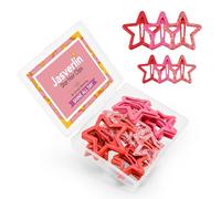 JASVERLIN Red Star Hair Clips, Y2K Kawaii Hair Accessories 36 Pcs