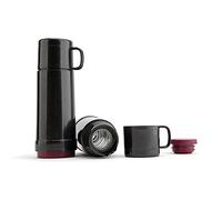 Jata Hogar HTER2150 Double Walled Glass Flask - High Insulation - BPA Free - Lightweight - Airtight Seal - No Odors or Taste - Lid for Use as a Tumbler - 500ml