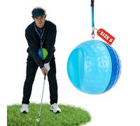 JATCWBO Golf Swing Trainer Ball-Golf Training Aid for Impact Precision,Fix Slice, Scooping&Chicken Wing,Improve Arm and Body Connection for Consistent Golf Swings (Blue, Small)