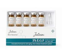 JATEEM Ampoules EGF Serum 5ml x 10pcs Epidermal Growth Factor OLIGOPEPTIDE High Dose Skin Rejuvenating Repair Acne Scars Wrinkles Burns Spots Concentrate