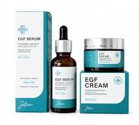 JATEEM, EGF Serum 30 ml and Cream Set, Epidermal Growth Factor Booster, OLIGOPEPTIDE, High Dosage Skin Renewal Repair Acne Scars Wrinkles Stains Concentrate Microneedling Lifting, Made in Germany
