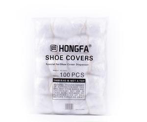 JATHIN Disposable Shoe Cover Refills for Automatic Shoe Cover Dispenser Machine, T-Buckle Shoe Cover 100 Pcs[White]