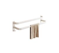 JATIBOSH Towel Rail Wall Mounted, Bathroom Towel Holder Double Towel Rack, Space aluminum 50Cm Towel Shelf Towel Bars, for Hotel, Kitchen, Drawing Room, Toilet.