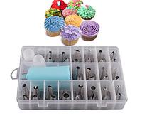 Jatidne 24pcs Piping Nozzles Icing Bag Nozzles Cake Nozzle Icing Piping Kit | Stainlees Steel, Piping Bags and Nozzles, Piping Bag Nozzles