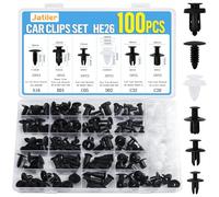 JatilEr 100 Pcs Car Trim Clips, HE26 Car Panel Clips Auto Plastic Rivets