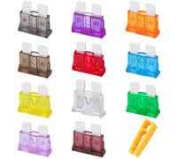 JatilEr Car Fuses Blade 25 Pcs, Standard Automotive Replacement Fuses 2A-40A with Safety Puller for Car, Truck, Motorbike