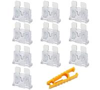JatilEr Car Fuses - Standard Blade, 25Amp, 10pcs With 1 Fuse Puller for Car/RV/Truck/Motorcycle/Boat